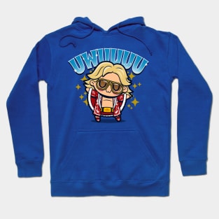 Funny Cute Kawaii UWU 80's Professional Wrestler Cartoon Hoodie